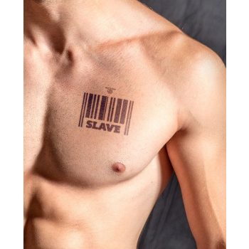 MrB Slave – ephemális tetoválás, 10 x 10 cm