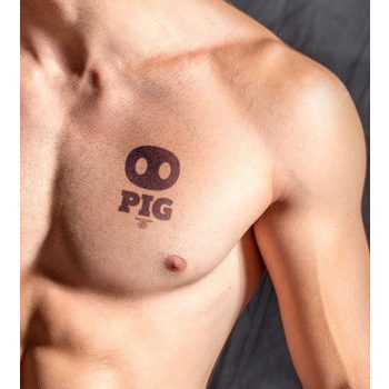MrB Pig – ephemere tetoválás 10 x 10 cm