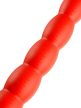 Hosszú Stretch Worm Dildo N°6 - 60 x 6cm piros - 3