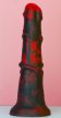 Dildo Dragon Zirg 22 x 5cm fekete-piros - 3