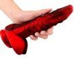 Dildo Dragon Sarkan 19 x 4.5cm fekete-piros - 4