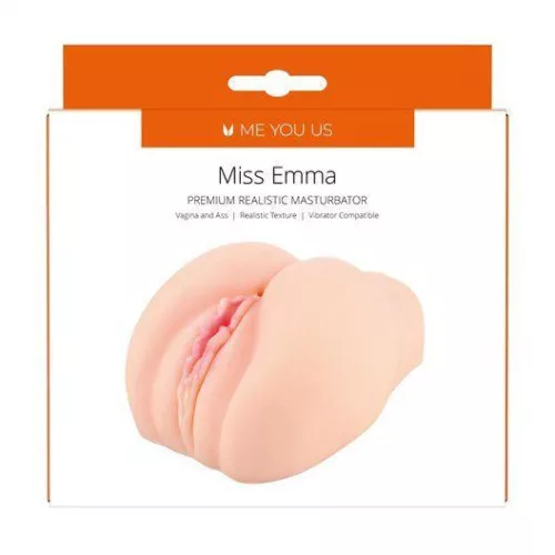 Miss Emma Realistic Masturbator Dual Openings Textured Flesh Material