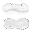 Me You Us Wave Sucker Transparent Male Masturbator Textured Flexible