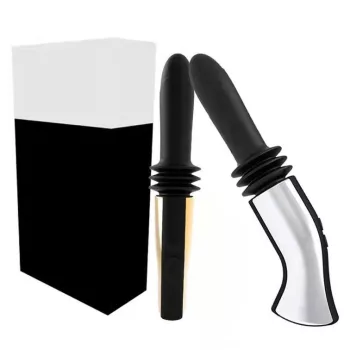 Thrust Handle Dildo Vibrating 9.5cm Silicone USB Charging