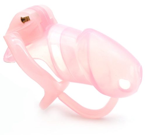 Chastity Cage Karty - Pink, 9 x 3,1 cm - Intim Zár a Szenvedélyes Fedezésért