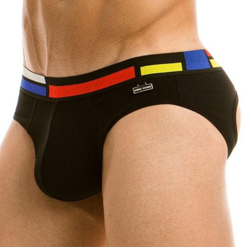 Bottomless New Mondrian Black – stílusos, érzéki fehérnemű