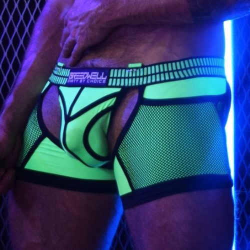 Jock Boxer Hybred – érzéki zöld neon férfi alsónemű