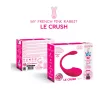 Le Crush Ou vibrator controlat prin aplicație 10 moduri vibrații roz