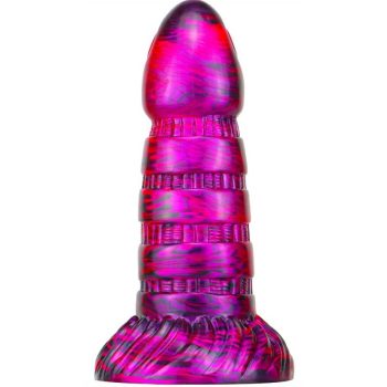Torff – prémium, 16 cm fekete-lila dildó