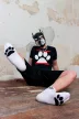 Fehér kiskutya Sk8erboy zokni - 2