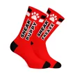 WOOF PUPPY – piros kutyás zoknik