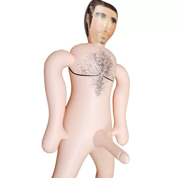 Inflatable Male Sex Doll Printed Face Standing 160 cm