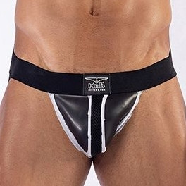 Mister B Neoprén Jockstrap fekete-fehér