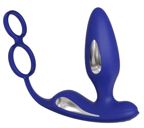 Lawis Vibráló Plug – elektro stimuláló herefeszítő 10 x 3.7 cm