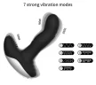 Wibrator-Silicone Massager USB 7 Function + Pulsator / Heating BLACK