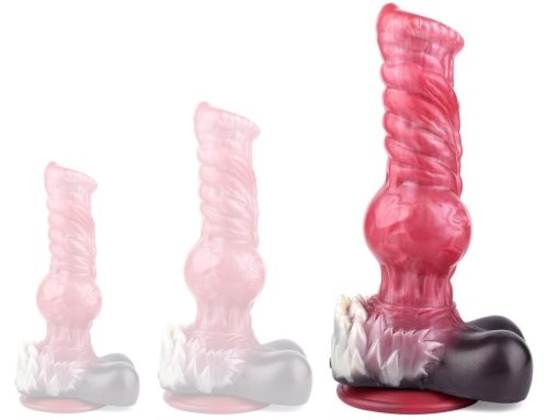 Furry Wolf – prémium méretű dildo 27 x 9,5 cm