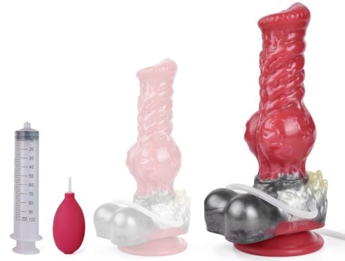 Dildo szőrös Ejakulátor Wolf Squirt M 21 x 7.5cm