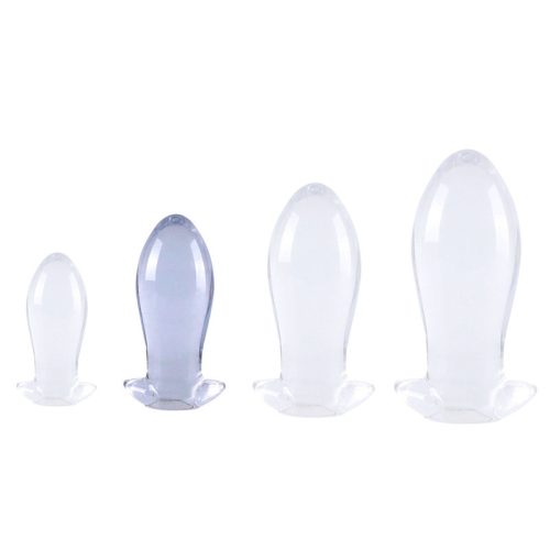 Transzparens Plug Egg – érzéki tojásforma vibrátor M méretben