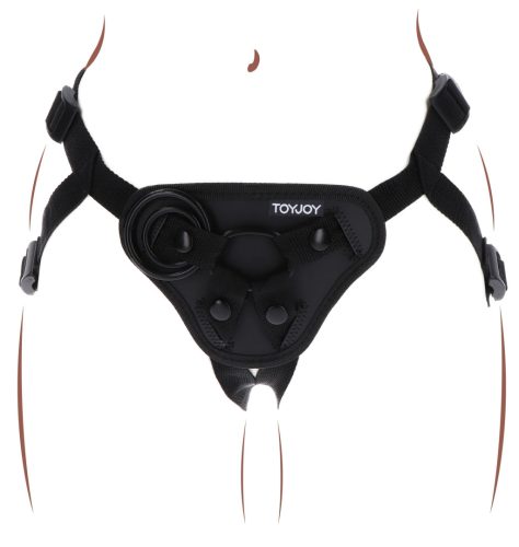 Strap-On Get Real Dildo övheveder Harness Fekete