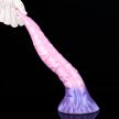 Pinky Tongue Dildo 25 x 5.5cm rózsaszín-lila - 7