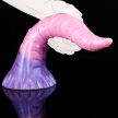 Pinky Tongue Dildo 25 x 5.5cm rózsaszín-lila - 8