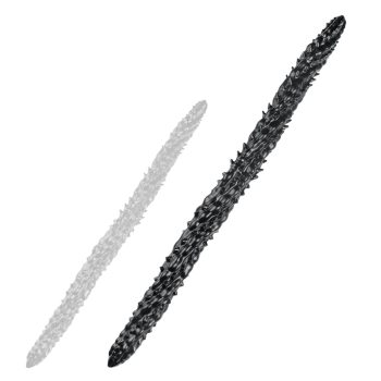 Big Silur – prémium fekete dildo (80 x 6.5 cm)