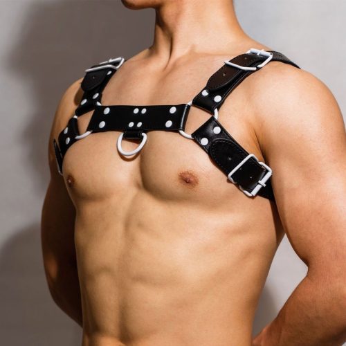 Fetish Harness Oros Fekete-fehér