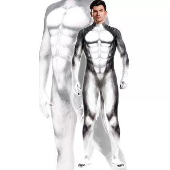 Szürke Husky kutya Cosplay öltöny