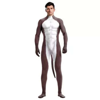 Szamár Cosplay Jumpsuit Fehér-barna