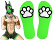 Paw Kinky – érzéki zöld kutyás zokni