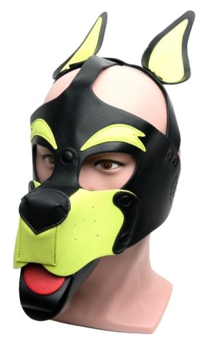 Puppy 665 maszk sárga/zöld