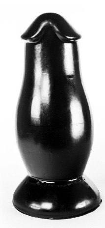 Plug XXL Dinoo – érzéki anál dugó fekete, 17 x 8,7 cm