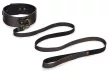 Vintage Leather Collar Leash 112 cm Brown