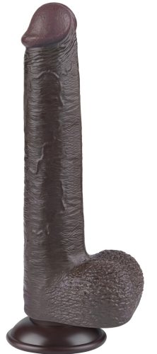 Prémium Sliding Skin – 17 cm fekete vibrátor érzékeknek