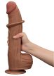 Csúszó Skin Dildo 23 x 6cm barna - 2