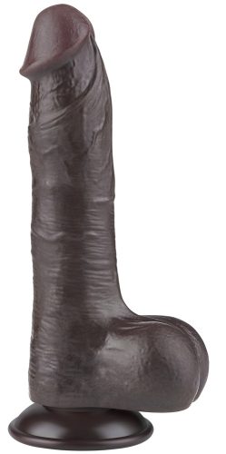 Csúszó Skin Dildo 14.5 x 4cm Fekete