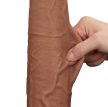 Sliding Skin Dildo 26 x 6cm barna - 3