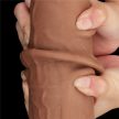 Sliding Skin Dildo 26 x 6cm barna - 8