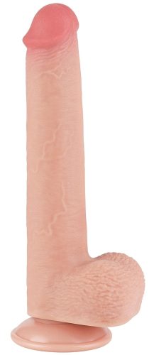 Érzéki dildo csúszó bőrborítással – 17x3,5 cm
