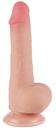 Dildó csúszó bőr táskával 13 x 3.8cm