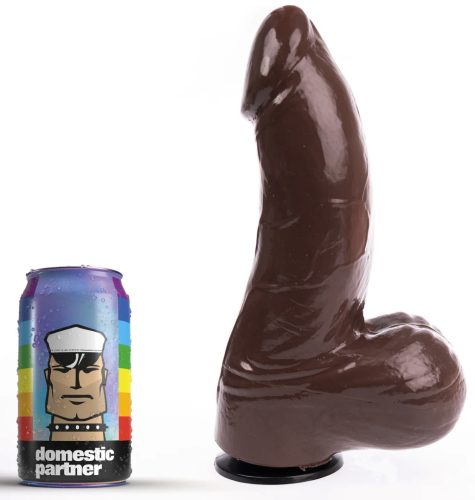 Dildo DP84BR Grenadier – prémium barna vibrátor 18x8 cm