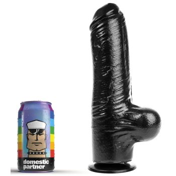   Dildo DP89B Funker XL – prémium fekete intim eszköz 18 cm