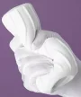 Masturbator White Wavy texturat lungime 12 cm alb TPE elastic