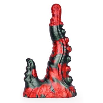 Bukolix Dildo – 16 x 5 cm, Fekete és Piros, Finoman Érzéki Intim Élmény