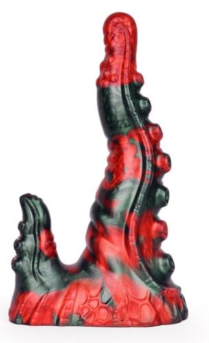 Bukolix Dildo – 16 x 5 cm, Fekete és Piros, Finoman Érzéki Intim Élmény
