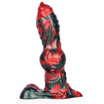 Caliorix Dildó - 20,5 x 7 cm, Fekete és Piros - Prémium Intim Élmény