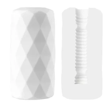 Diamal Soft Masturbator Ribbed Surface 14cm TPE