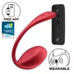 Satisfyer Vibrator G-spot 12 moduri aplicație Pilot roșu