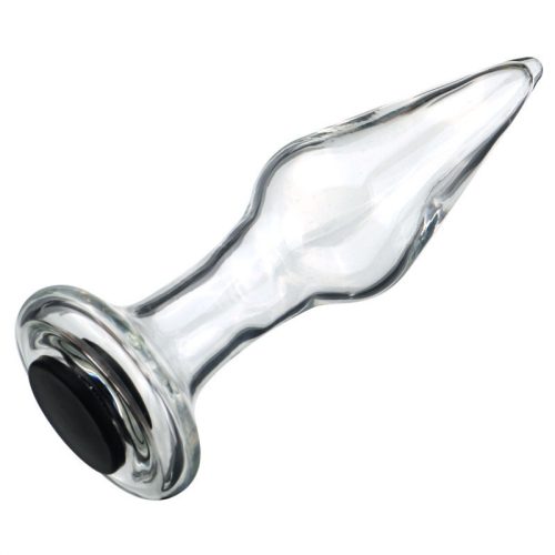 Holglass üveg anál plug – 10.5 x 3.6 cm intim kényeztetéshez