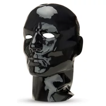 Prowler – piros-fekete latex fejvédő